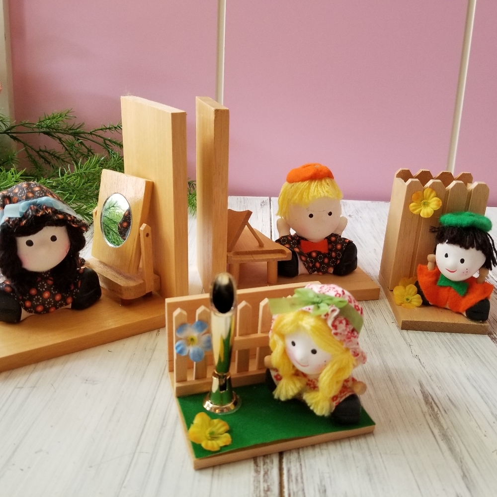 Desk Set Organizer Vintage 70's